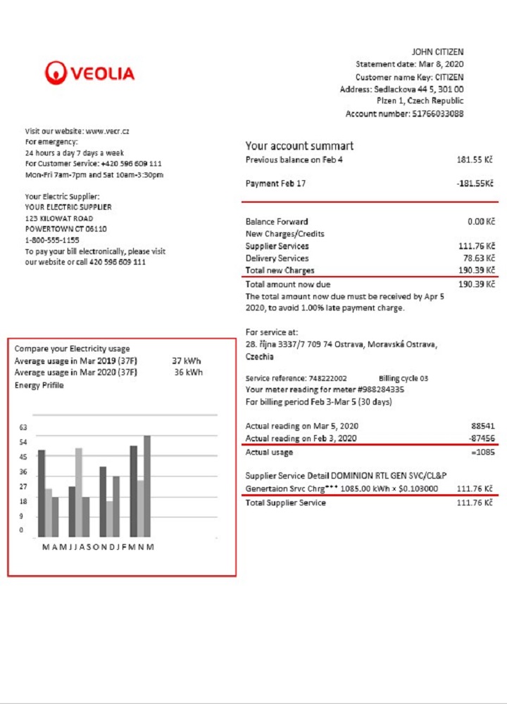  Minol USA business utility bill 
